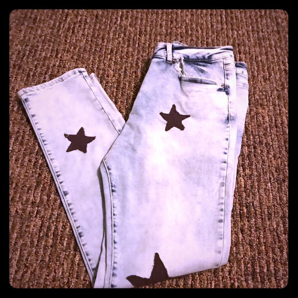 NWT star acid wash jeans